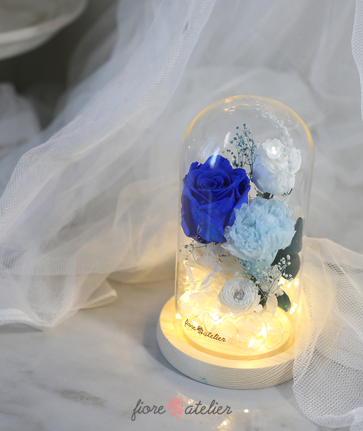 artequeen_blue-rose-flower-glass-dome02