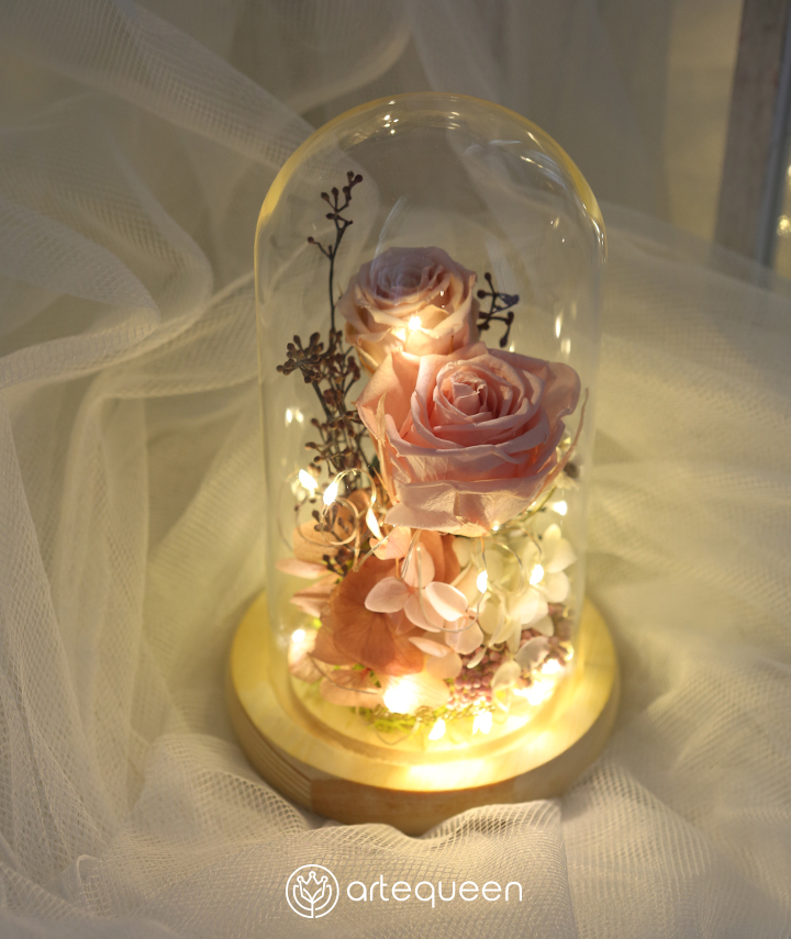 artequeen_soft-pink-rose-flower-glass-dome02