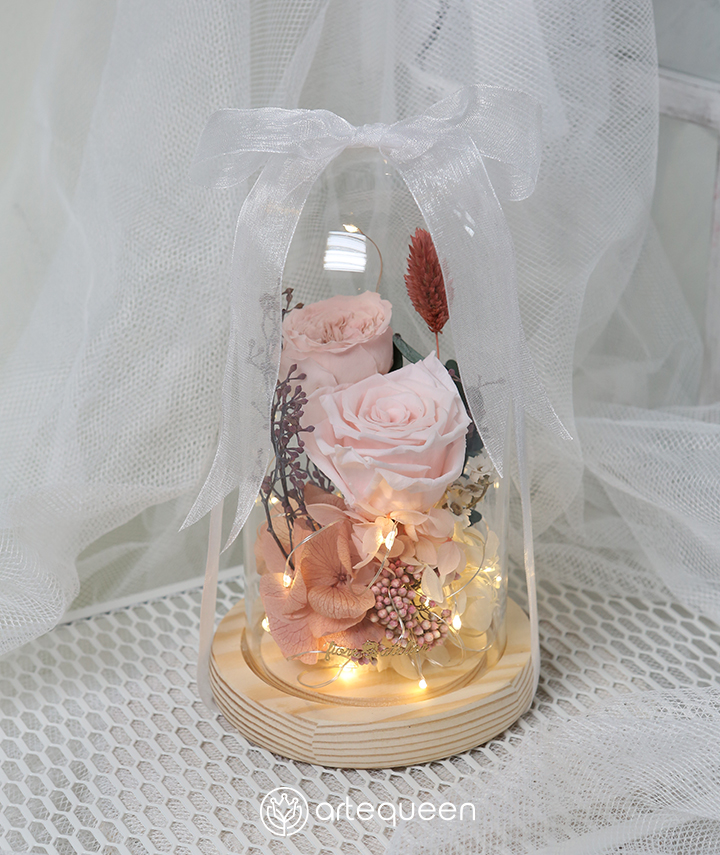 artequeen_soft-pink-rose-flower-glass-dome02